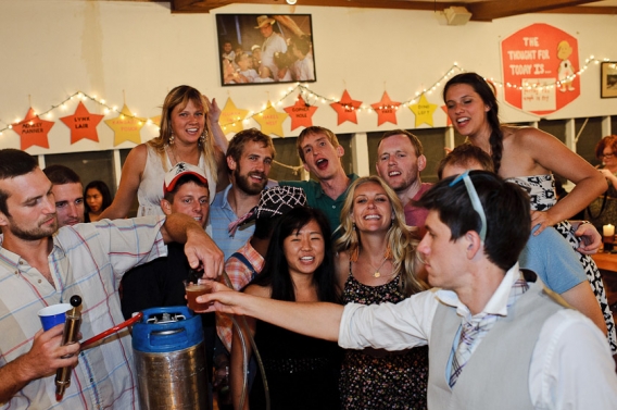 reception party at the mess hall