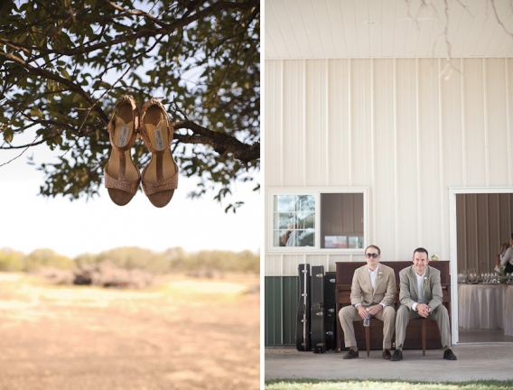 shoe shot and groomsmen