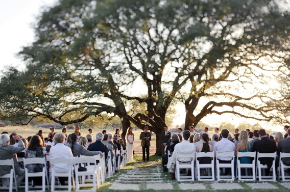 ceremony at sunset