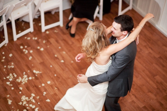 bride running into groom