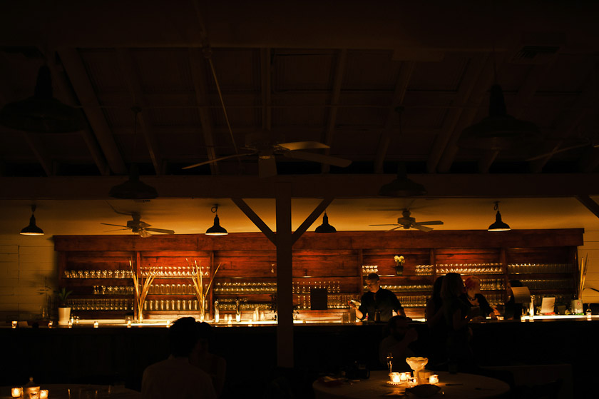the bar at night