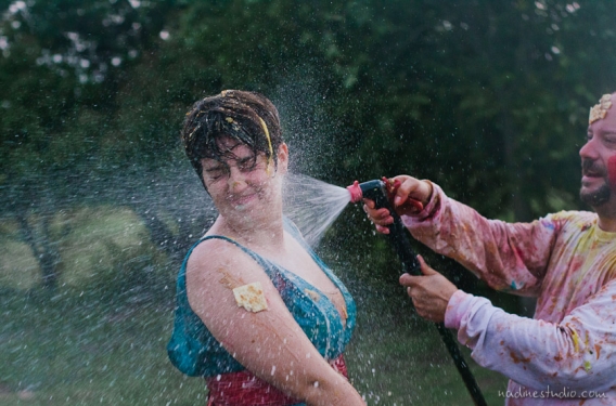 food fight portrait session