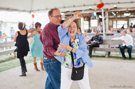 dancing during ceremony