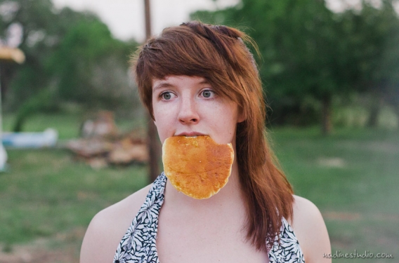 pancake and girl