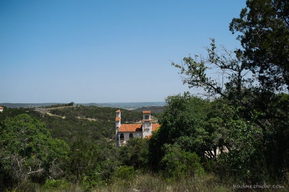 villa antonio wedding venue, shot from far
