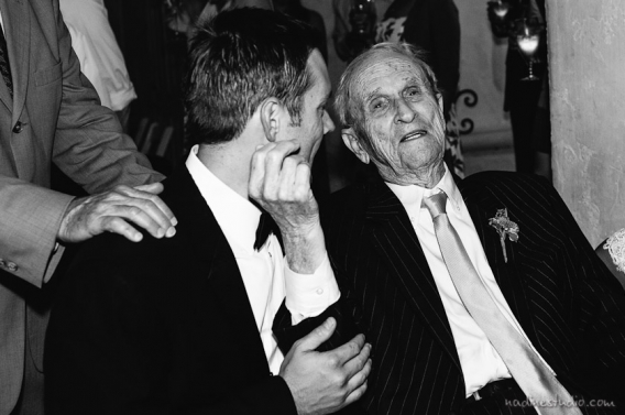 groom and his grandfather