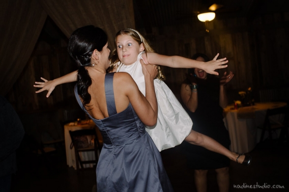 flowergirl in the air