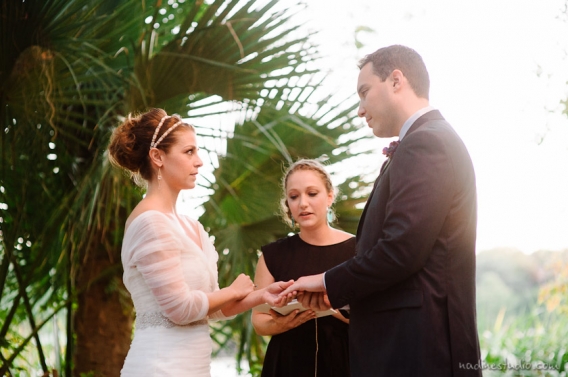 father crying at wedding ceremony