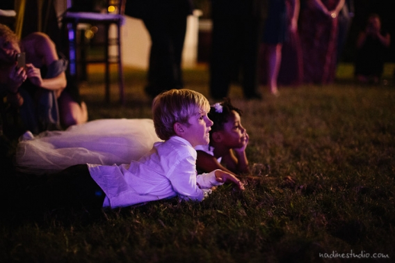children watching dancing