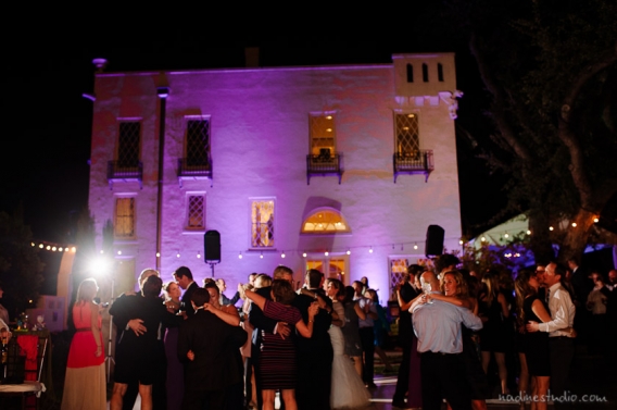 purple uplighting in laguna gloria