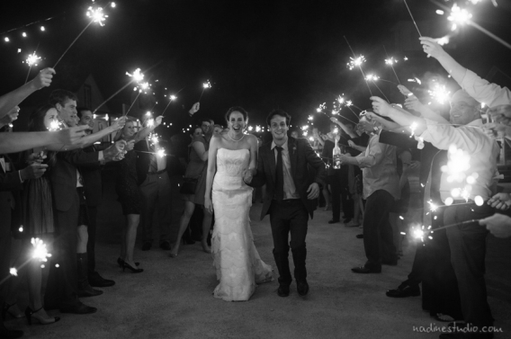 star hill ranch black and white sparkler exit