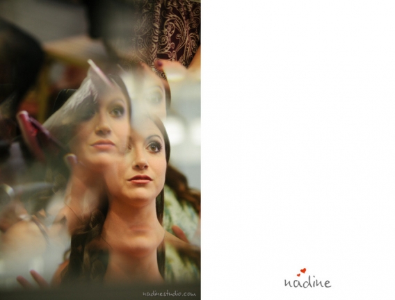 reflectiosn of bride