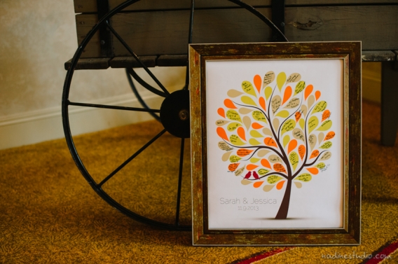 fingerprint guest book tree