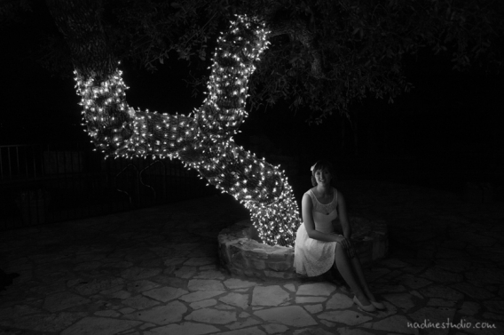 memory lane night portrait