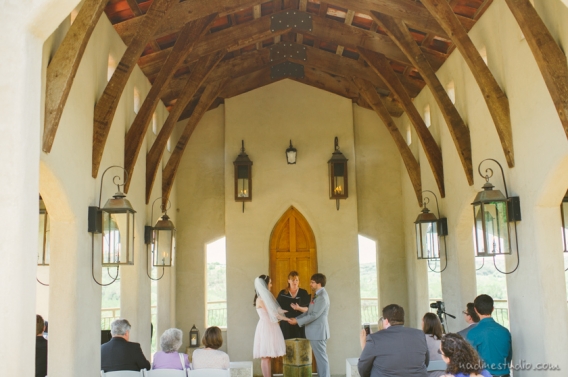wedding ceremony in chapel dulcinea