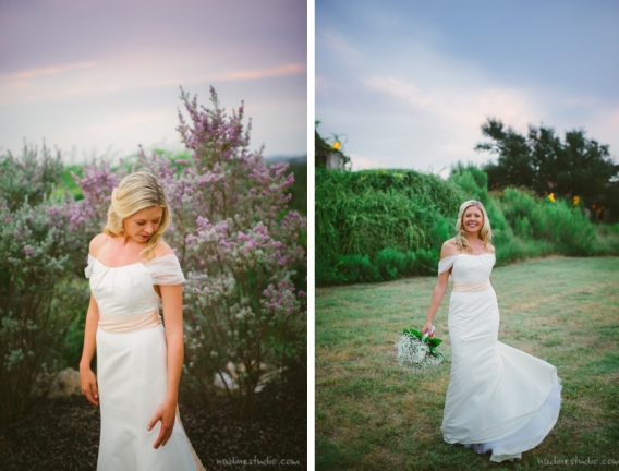 bridal portraits vintage villas wedding