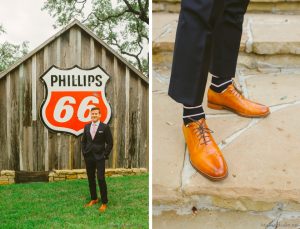 cole haan shoes on the groom