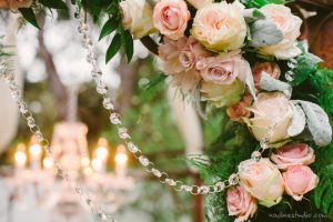 flowers and crystals