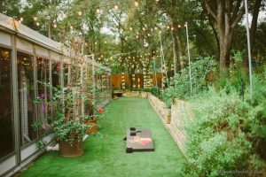 twinkle lights and toss bags
