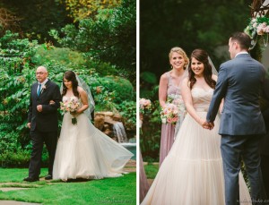bride walkign down the aisle