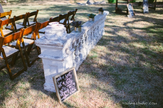 ceremony with marble balustrade