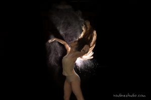 flour powder dance photography