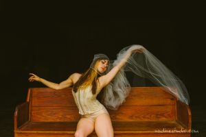dancer veil bridal