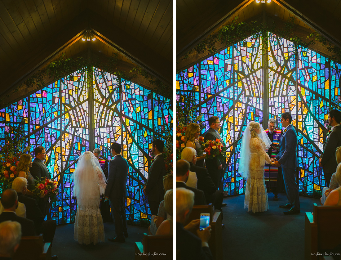 small chapel wedding ceremony at highland park baptist church