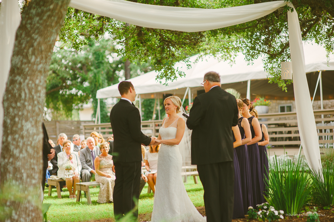 forest graden wedding at stonehouse oak villa