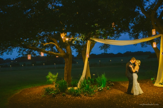 night portrait at stonehouse oak villa