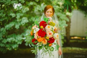 big red bouquet