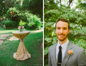 groom in a gray suitt