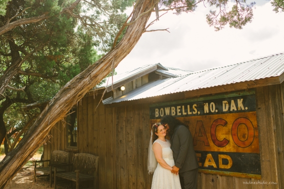 at a rustic ranch