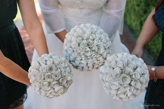 book paper bouquet