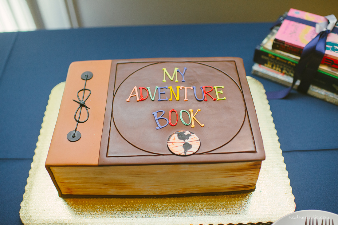 my adventure book wedding cake