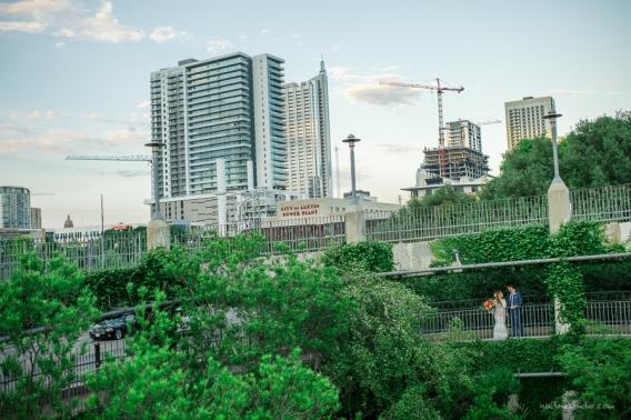 downtown wedding at town lake