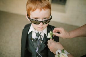 getting ready wedding pics ringbearer university of texas at austin