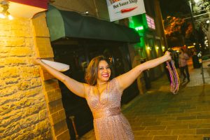 second line at an austin wedding downtown on dirty sixth