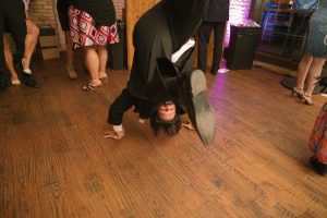 dancing upside down at waller creek
