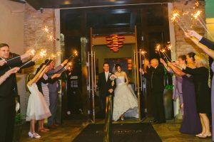 sparkler exit at estancia churrascaria