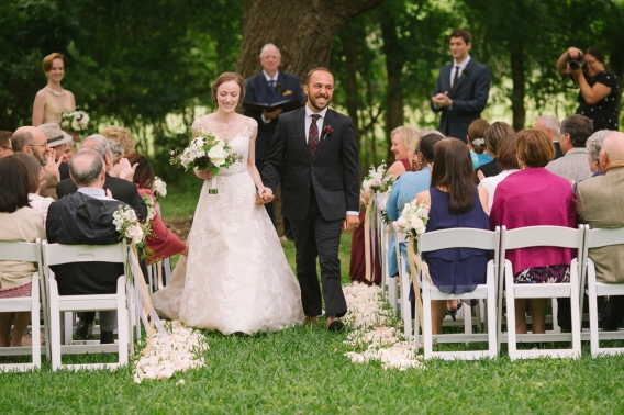 walking down the aisle
