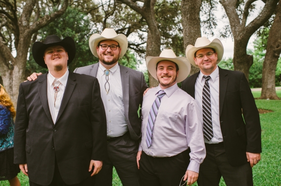 cowboys at the reception