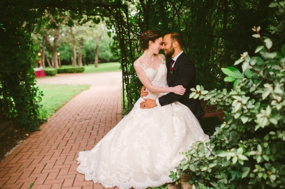 bride and groom at winfield inn