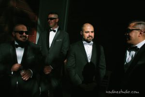 groom and groomsmen getting ready